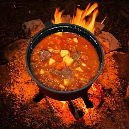 Емайлиран чугунен казан, 10 л - 7