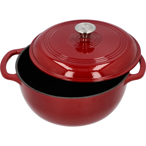 Емайлирана чугунена тенджера - бордо, 5,8 л - 2