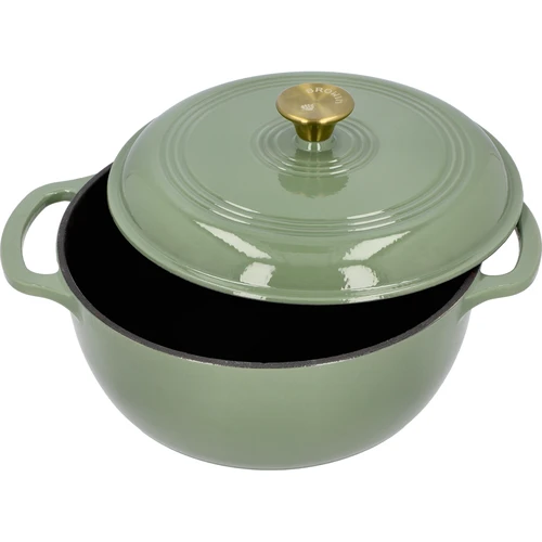 Емайлирана чугунена тенджера – салвия, 5,8 л - 2