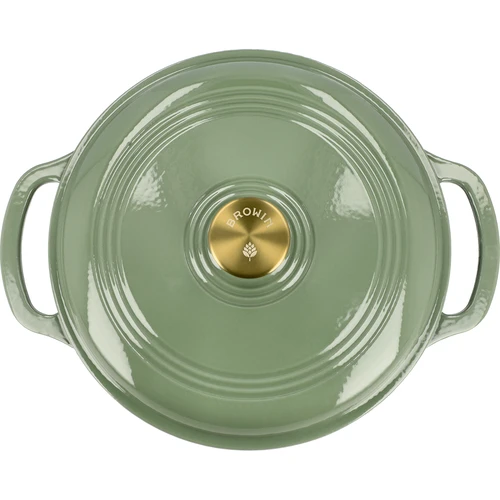 Емайлирана чугунена тенджера – салвия, 5,8 л - 3