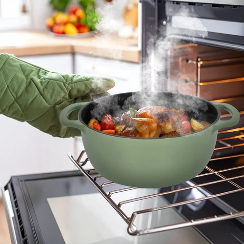 Емайлирана чугунена тенджера – салвия, 5,8 л - 8