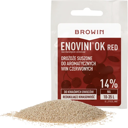 Enovini® OK RED - винени дрожди понижаващи киселинността 7 g - 3