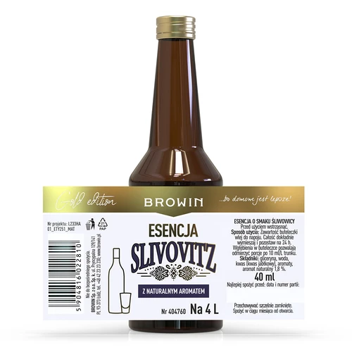 Есенция с вкус на сливова ракия, за 4 л, 40 мл - 4