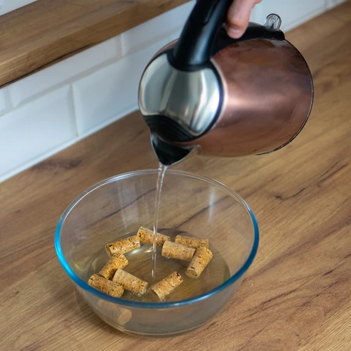 Естествена конусна коркова тапа fi16/21mm - агломерирана - 100 бр. - 4