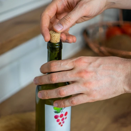 Естествена конусна коркова тапа fi16/21mm - агломерирана - 100 бр. - 6