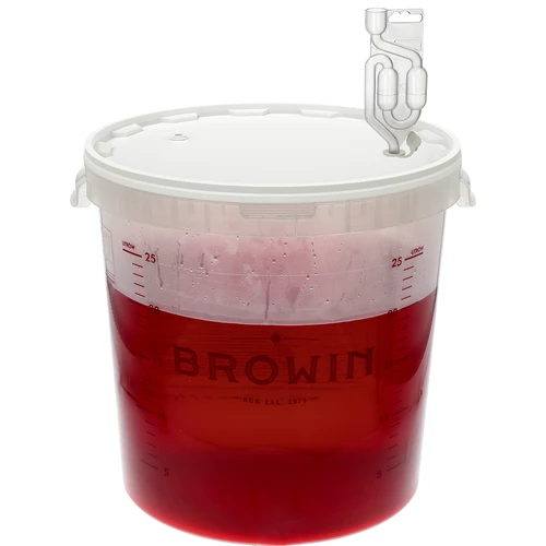 Ферментационен съд 30 L с печат и 3 водни клапи - 5