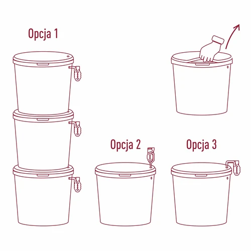 Ферментационен съд с капак 30 л - 12