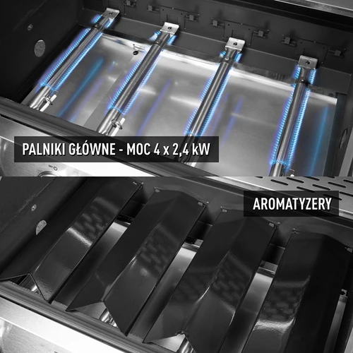 Газов грил dragON BBQ101, 11,7 kW, черно-сребрист - 5