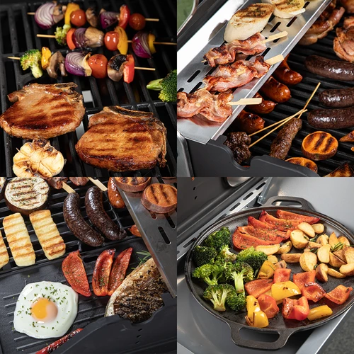 Газов грил dragON BBQ101, 11,7 kW, черно-сребрист - 11