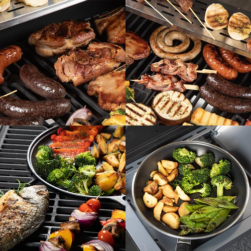 Газов грил dragON BBQ201, 18,8 kW, сребрист - 11