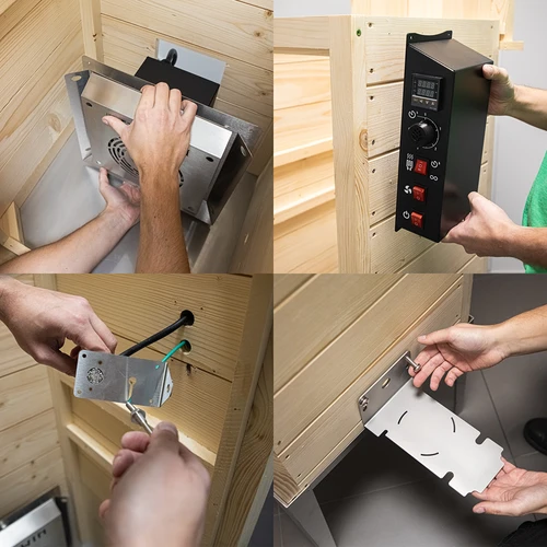 Градинска дървена пушилня 200 L – dragON Wood 100E с електрически нагревателен модул и контролер - 12