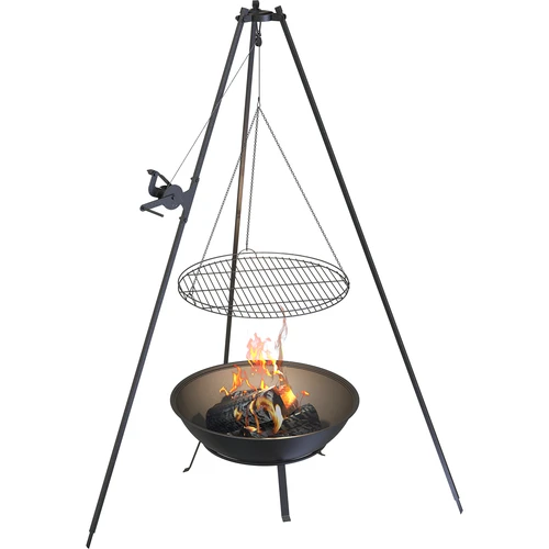 Градинско огнище с решетка, Ø55 cm, кръгло, купа - 7
