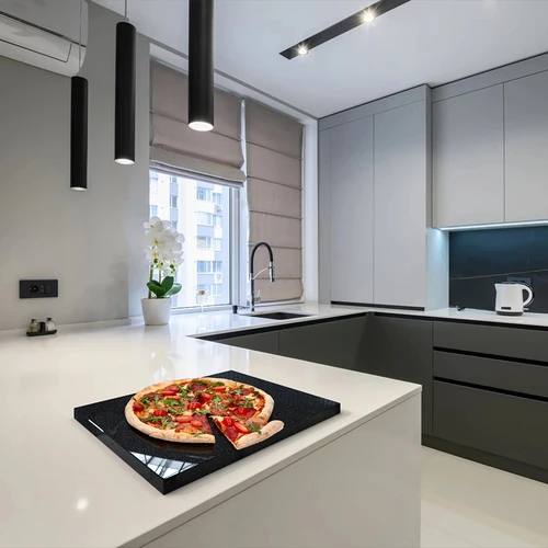 Гранитен правоъгълен камък за пица 37 x 35 см - 13