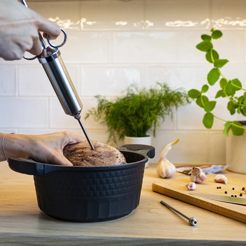 Инжектор от неръждаема стомана 60 ml + 2 игли - 14