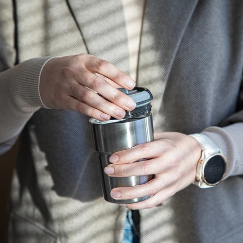 Кафемелачка - електрическа, с жернова, със запарвач и чаша - 18