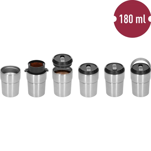 Кафемелачка - електрическа, с жернова, със запарвач и чаша - 9