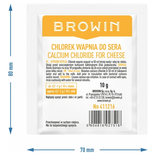 Калциев хлорид за сирене, 10 г - 11