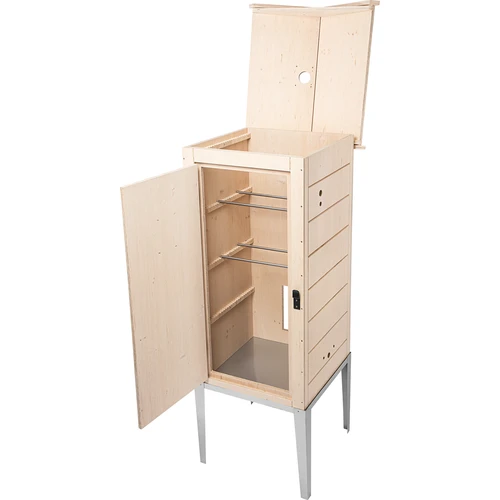 Камера за опушване от сертифициран шперплат, 200L, с неръждаема стойка - 2