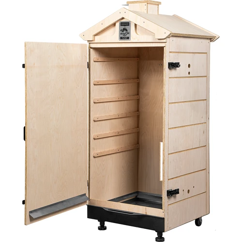 Камера за опушване от сертифициран шперплат, безрамкова, 200 л, с колела - 2