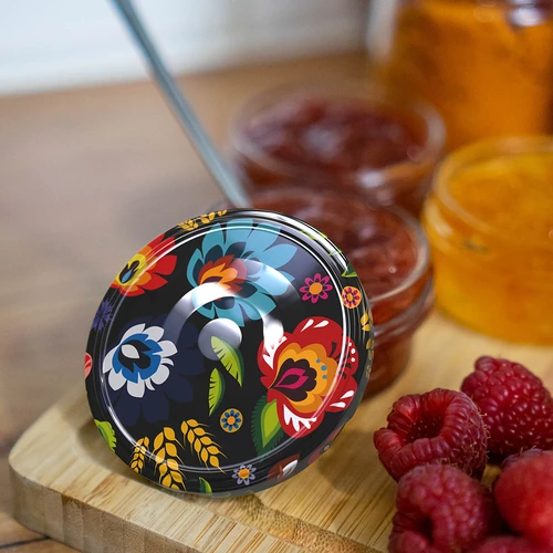 Капачка фи 66/4 черна Folk - 10 бр. - 6