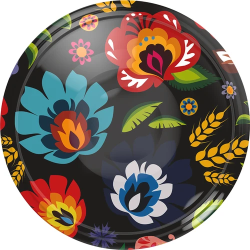 Капачка fi 82/6 Folk черна - 10 бр.