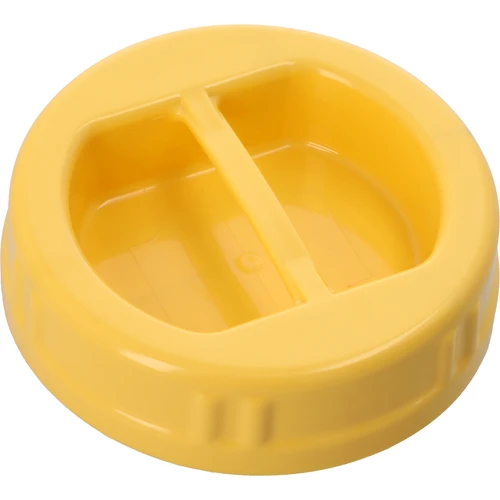 Пластмасова капачка TO фи100 мм, жълта, с дръжка, за стъклени буркани