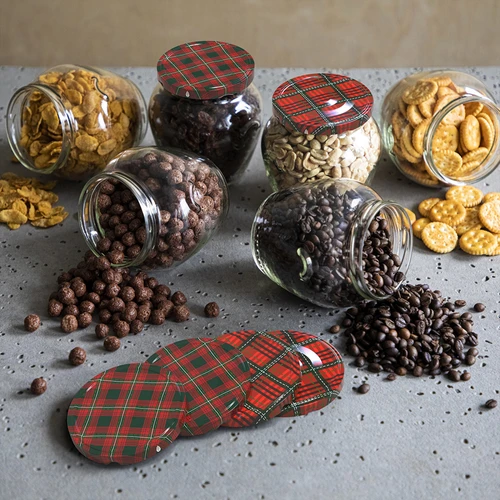 Капачки фи82/6 шотландско каре микс, 10 бр. - 9