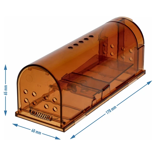 Капан за мишки – живоловка, прозрачна, 2 бр. - 8