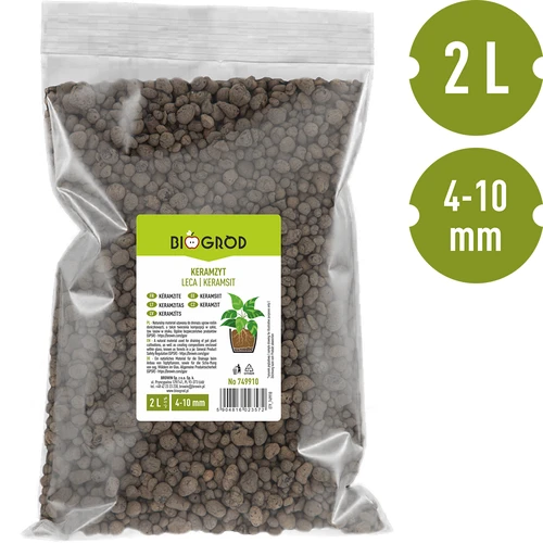 Керамзит за саксийни растения, градинарство и гори в стъкло, 4-10 mm, 2L - 3
