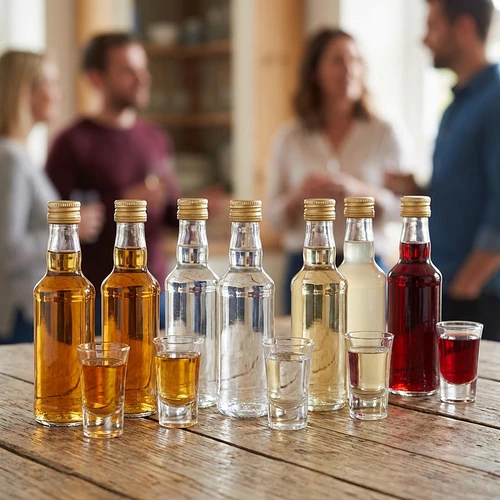 Монополна бутилка 200 мл, със златна капачка фи 28, 1 бр. - 6