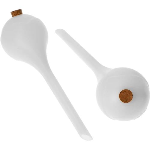 Кълба за напояване на растения, бели полупрозрачни, с коркова тапа, 400 мл, 4 бр. - 2