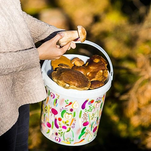 Кофа за храни с капак 10 L - зеленчуков мотив - 3