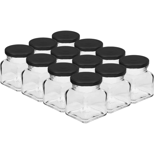 Комплект 12 x буркан 120 мл + 30 етикета за надписване на подправки - 2