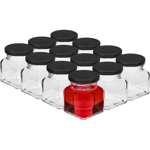 Комплект 12 x буркан 120 мл + 30 етикета за надписване на подправки - 3