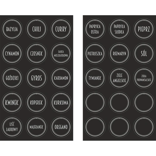 Комплект 12 x буркан 120 мл + 30 етикета за надписване на подправки - 5