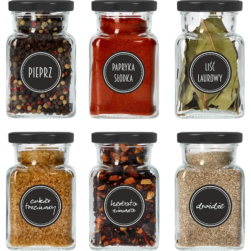 Комплект 12 x буркан 150 ml + 30 етикета за обозначаване на подправки - 16