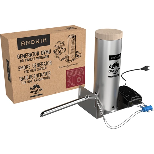 Комплект dragON за пушилня - електрически модули с цифров контролер и генератор на дим JET 1 LONG - 21