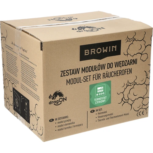 Комплект dragON за пушилня - електрически модули с цифров контролер и генератор на дим JET 1 LONG - 19