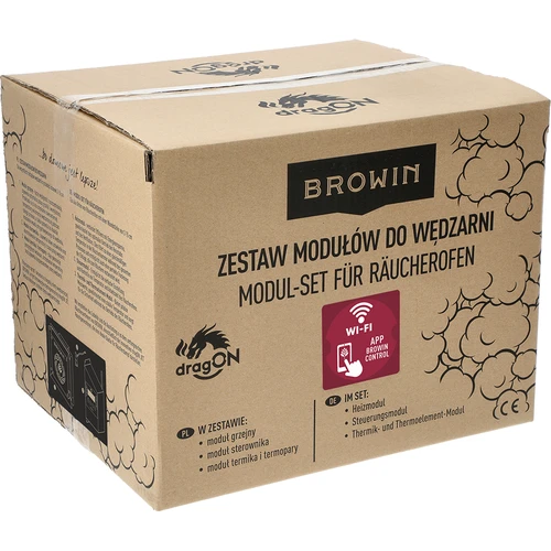 Комплект dragON за пушилня - IQ модули с Wi-Fi и генератор на дим JET 2 LONG с пепелник - 21