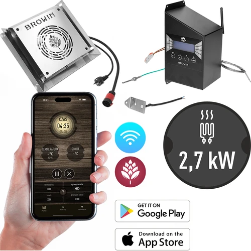 Комплект модули с Wi‑Fi контролер -dragON IQ 2,7 kW, за градински пушилни