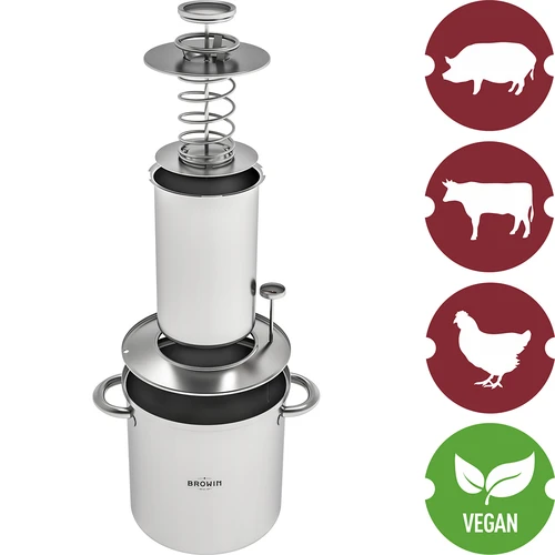 Комплект с водна риза-шунковар 1,5 kg + тенджера - 8