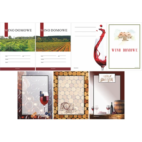 Комплект: тапи + етикети + термосвиваеми капачки - 8 бр. - 4