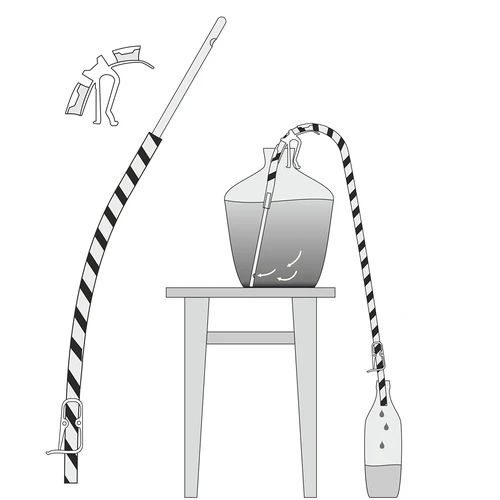 Комплект за преточване на вино с държач и скоба - 10