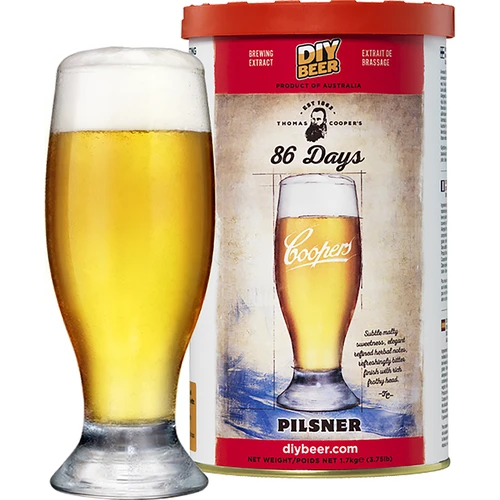 Комплект за приготвяне на бира Coopers 86 days Pilsner