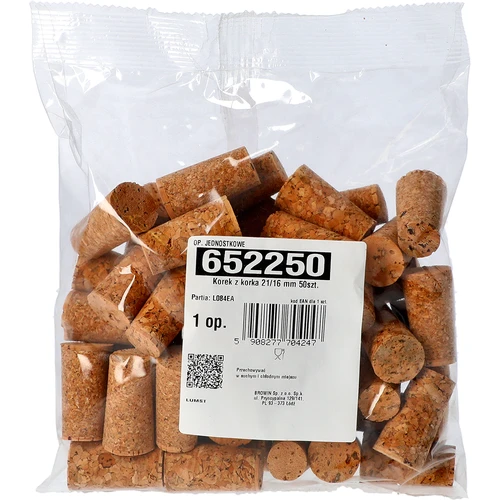 Коркова тапа 21/16 мм 50 бр. - 3