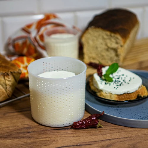 Кръгла форма за сирене Ø 10 x 9,5 см за 300 г - 2