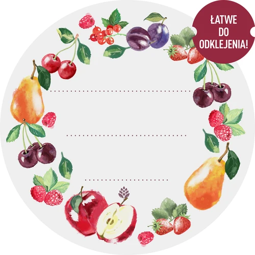 Кръгли етикети fi 50 мм за капачки/буркани - 20 бр