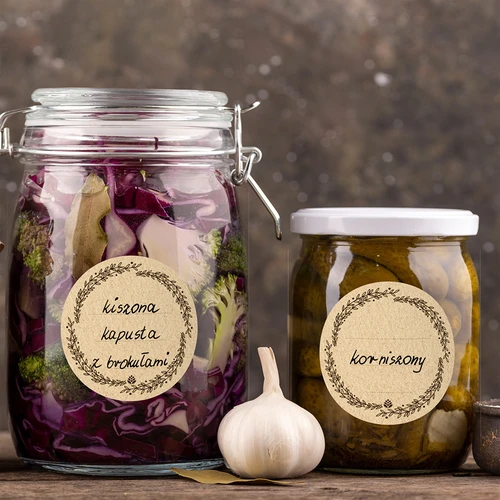 Кръгли етикети Ø 66,5 мм за капачки/буркани - 20 бр - 10