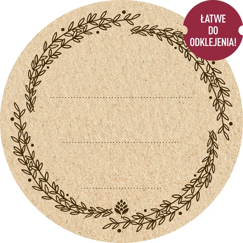 Кръгли етикети Ø 66,5 мм за капачки/буркани - 20 бр