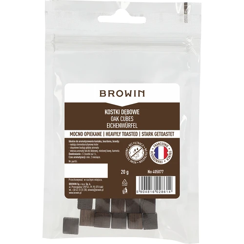 Кубчета от френски дъб, силно изпичане, 20 g - 2